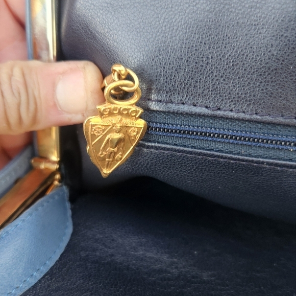 🤩10 min SALE 🤩RARE VINTAGE 1950s GUCCI LEATHER/SUEDE BAG, - Picture 7 of 16